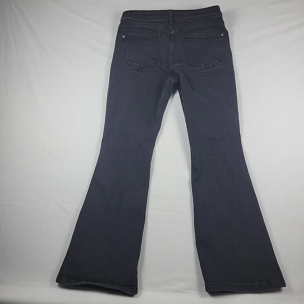 Pilcro Anthropologie Flare Jeans Women's‎ 31x27 Black Stretch Pockets